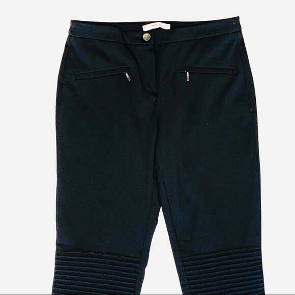 MANGO BLACK TROUSERS PENCIL PANT STRAIGHT LEG WOMEN SIZE 4 - Picture 2 of 9